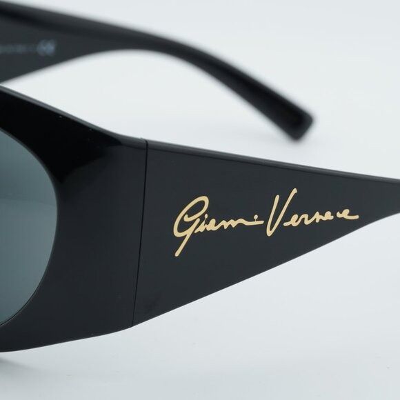 Versace Versace VE4392 GB1/87 Sunglasses Black Oval Frame Size ONE SIZE - 7 Thumbnail