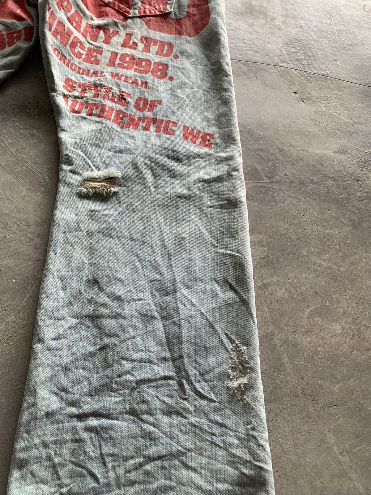 Hysteric Glamour Y2K CO&LU baggy style jeans backhit design Size US 34 / EU 50 - 14 Thumbnail