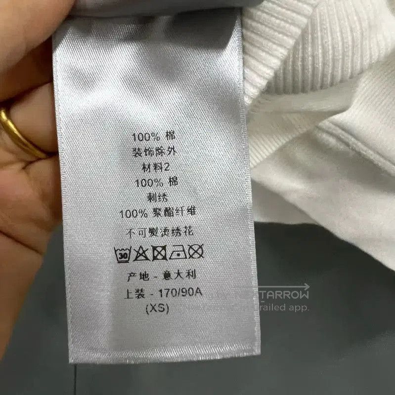 Dior Dior White Logo Women's Cropped Hoodie . Size XS / US 0-2 / IT 36-38 - 4 Thumbnail