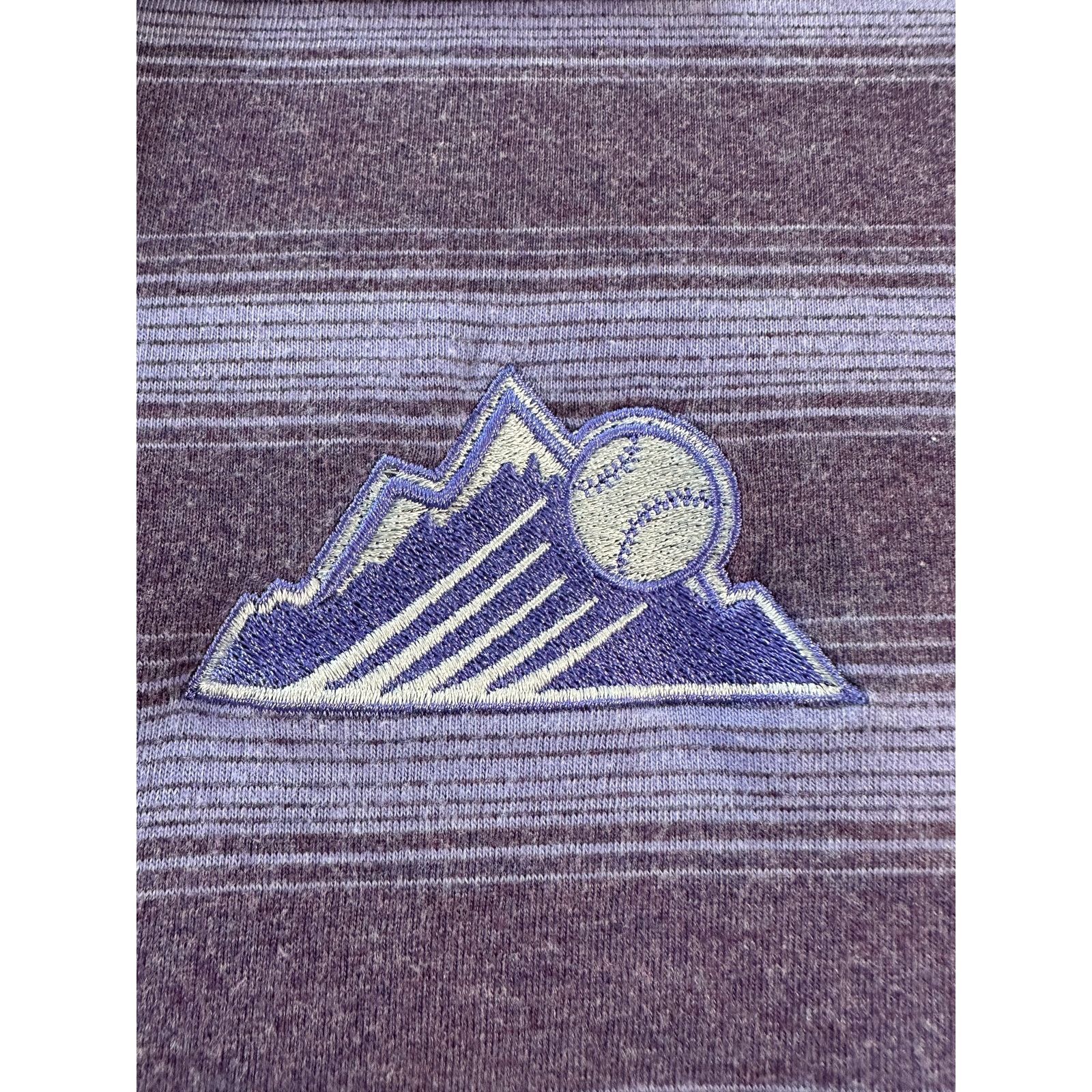 Antigua Colorado Rockies Antigua Striped Mens XL Polo Shirt MLB Size US XL / EU 56 / 4 - 3 Thumbnail