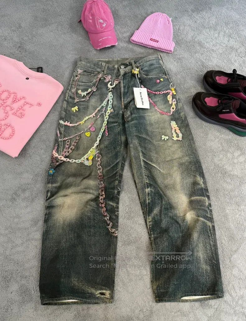 Acne Studios Acne Studios SS24 1981M Printed Keychain Jeans | Grailed