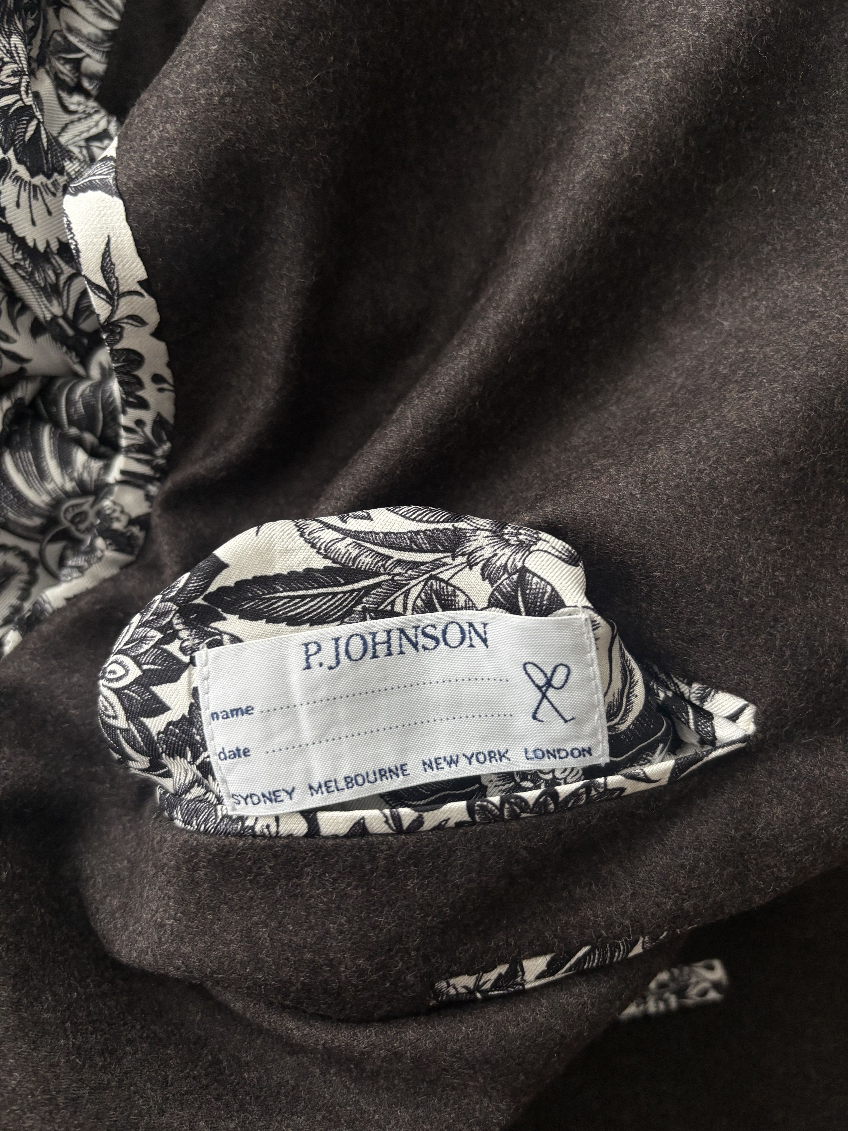 P. Johnson P Johnson MTM Flannel SportCoat Size 40R - 11 Thumbnail