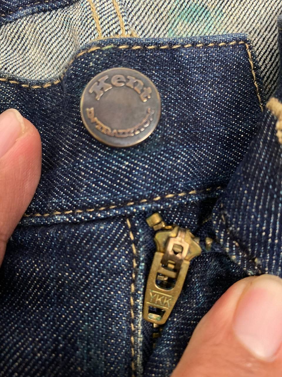 Japanese Brand kent japanese brand distressed denim nice design Size US 36 / EU 52 - 9 Thumbnail