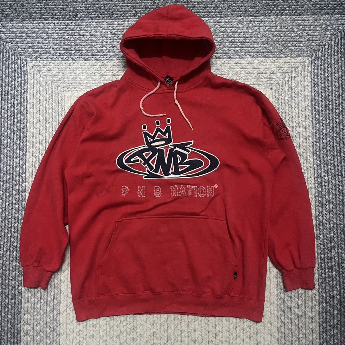 Rap Tees Rare Vintage PNB Nation Big Logo Hiphop Hoodies Size US XXL / EU 58 / 5 - 1 Thumbnail