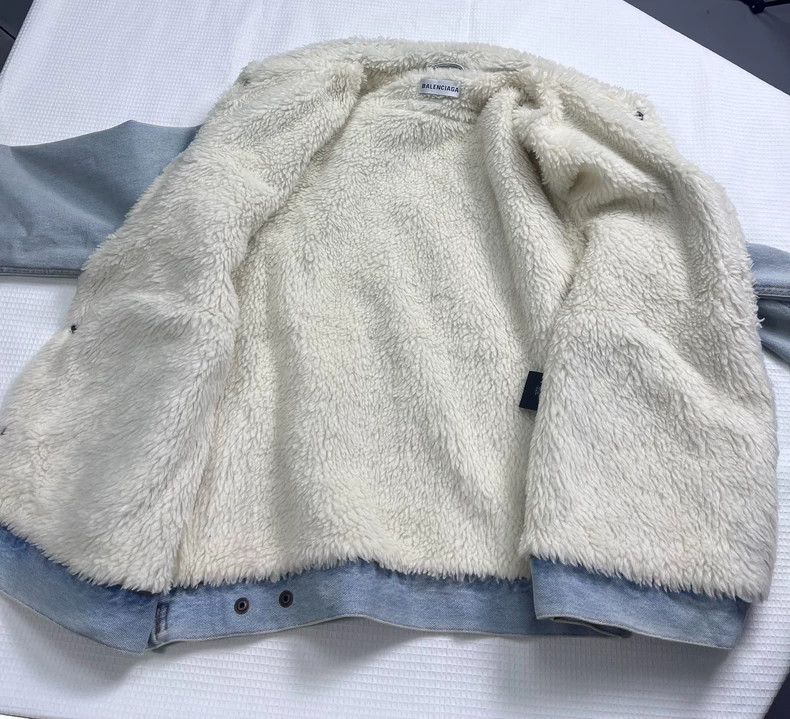 Balenciaga Balenciaga Denim cake down jacket Size US XXS / EU 40 - 4 Thumbnail