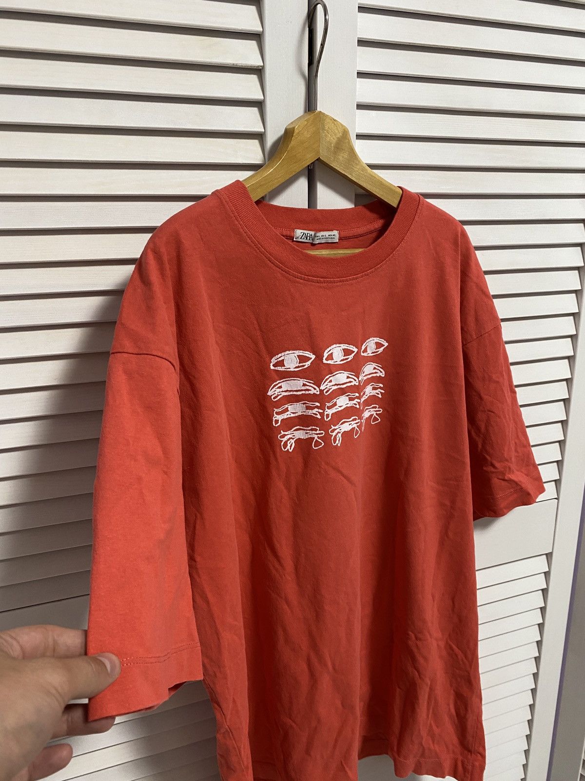 Japanese Brand × Vintage Vintage T-Shirt Tee Positive Look Eyes AvantGarde Japanese Size US L / EU 52-54 / 3 - 3 Thumbnail