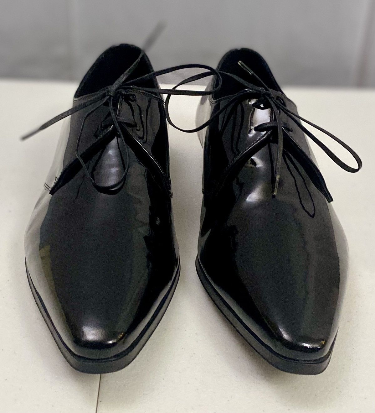 Dior Dior 🇮🇹 Black Patent Calfskin Derby Défilé Show Derby 9 New Size US 9 / EU 42 - 3 Thumbnail