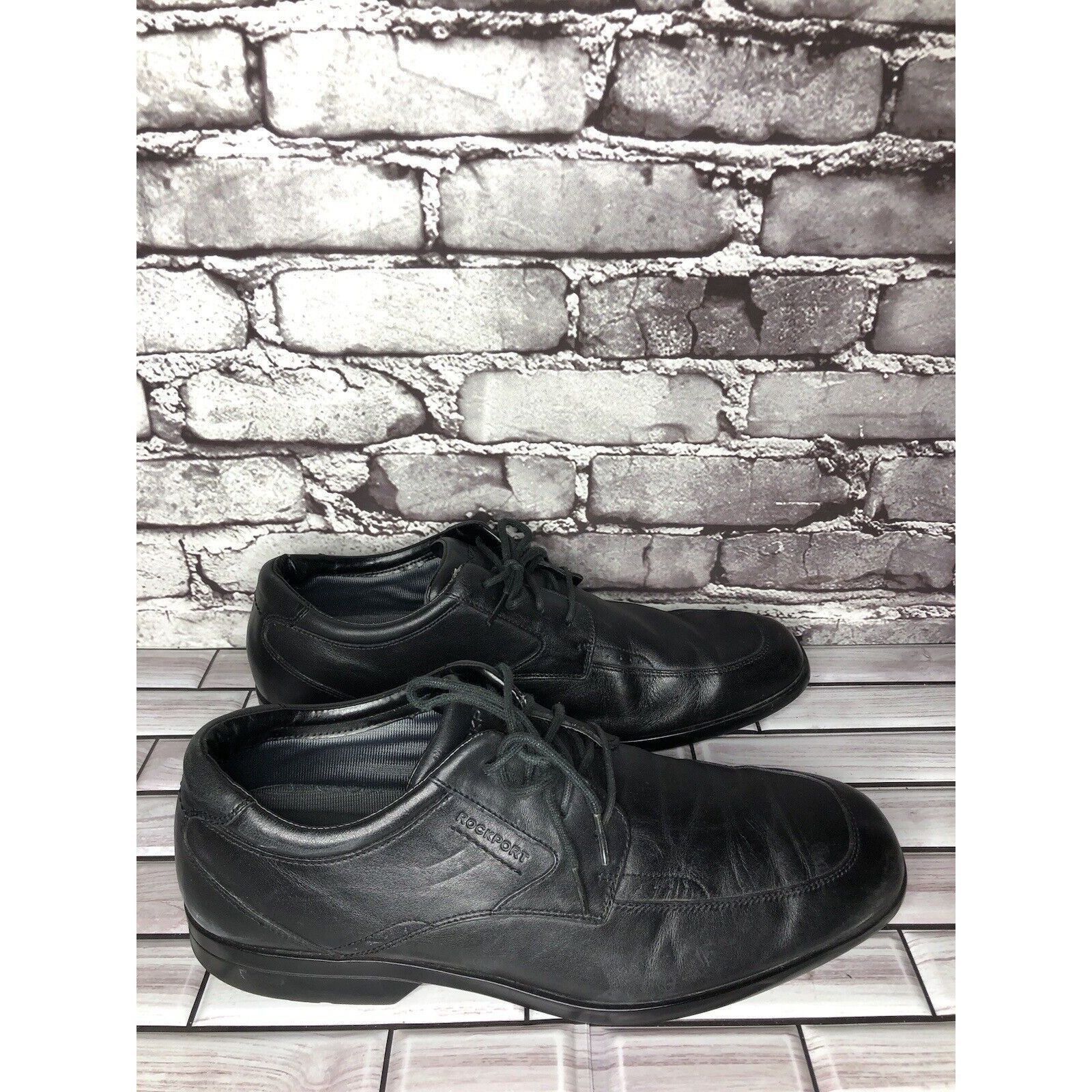 Rockport Rockport Adiprene Black Leather Oxfords Lace Up Casual Shoes Size US 11 / EU 44 - 12 Thumbnail