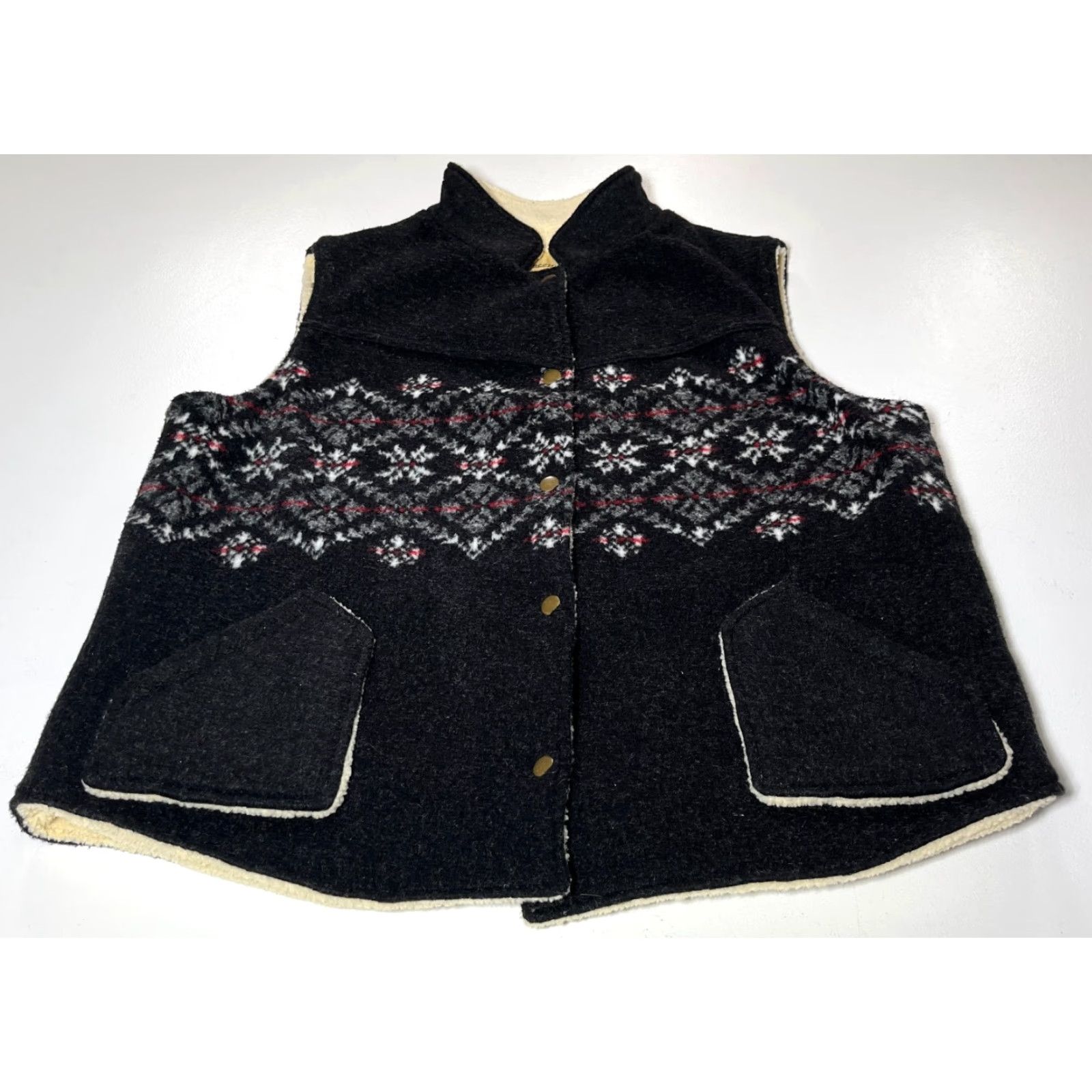 Vintage VINTAGE Upcountry Shirt Women's Vest XL Black Snap-On Pockets Outdoor 90s Mens Womens Girls Size XL / US 12-14 / IT 48-50 - 5 Thumbnail