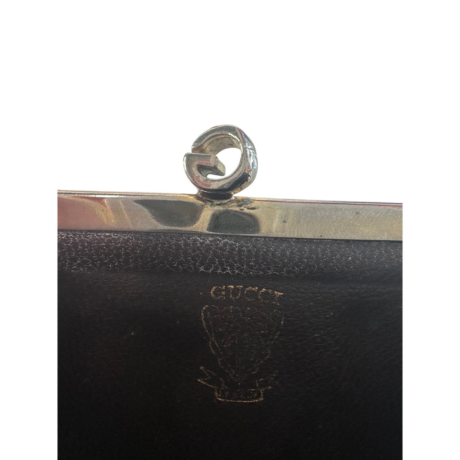 Gucci Gucci GG Kiss Lock Coin Pouch - Great Vintage Gucci Find! Size ONE SIZE - 16 Thumbnail