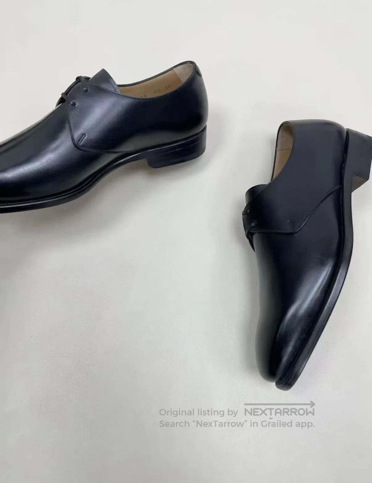 Salvatore Ferragamo Black Leather Formal Lace-Up Shoes. Size US 6.5 / EU 39-40 - 3 Thumbnail