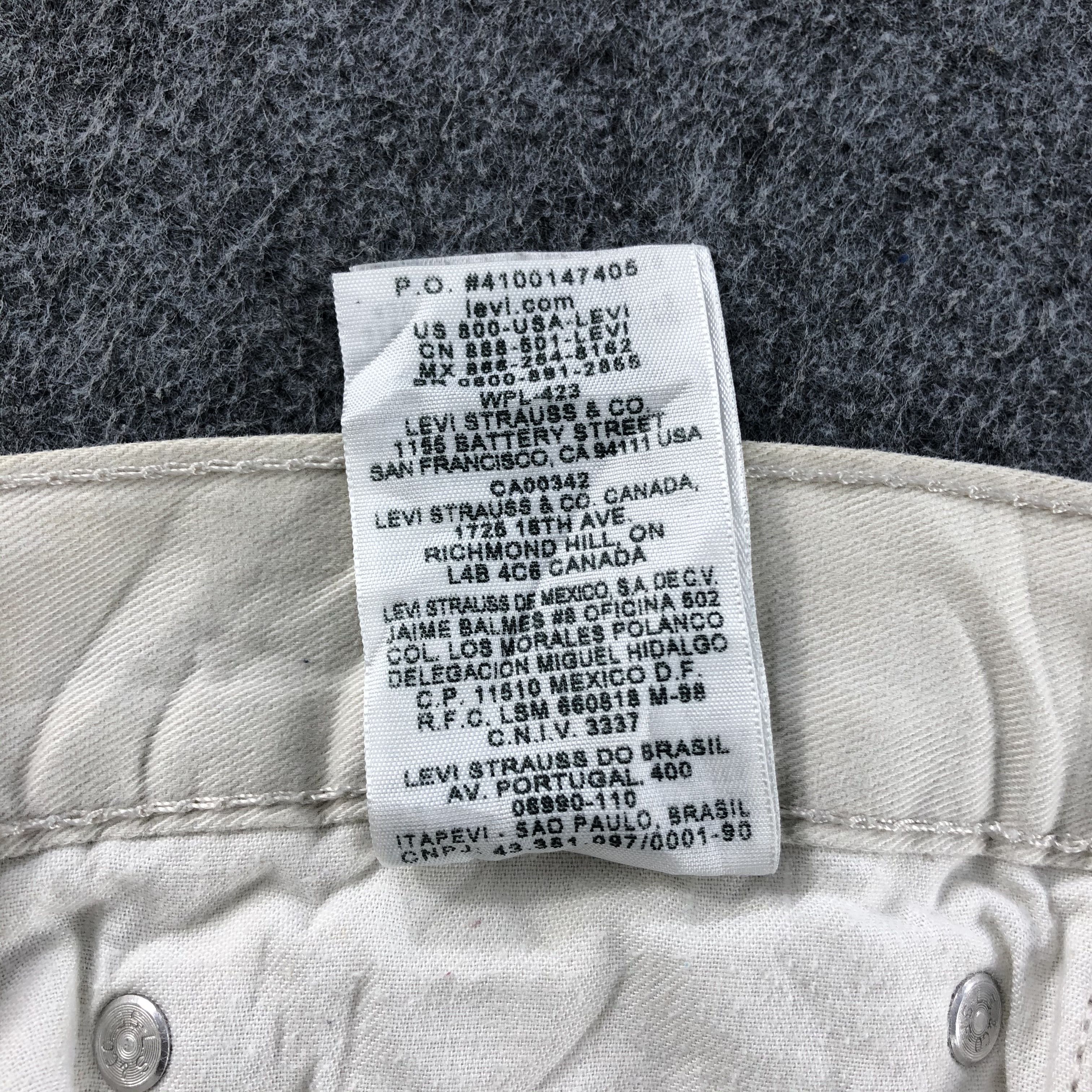 Levi's Vintag Cream Levis 508 Jeans- J1376 Size US 38 / EU 54 - 11 Thumbnail