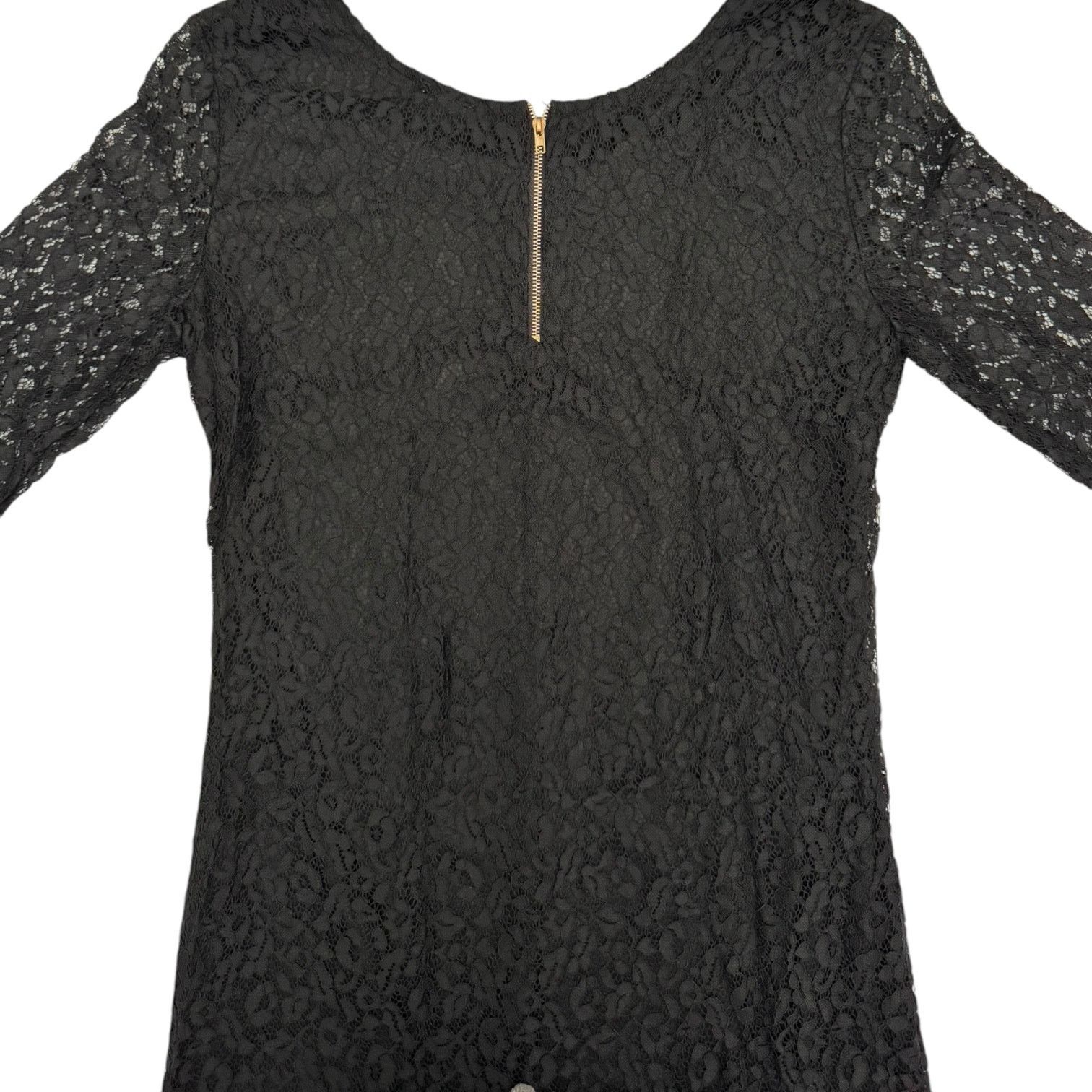 Other Jonathan Martin Black Lacy Women’s Shift Dress Small Size S / US 4 / IT 40 - 3 Thumbnail
