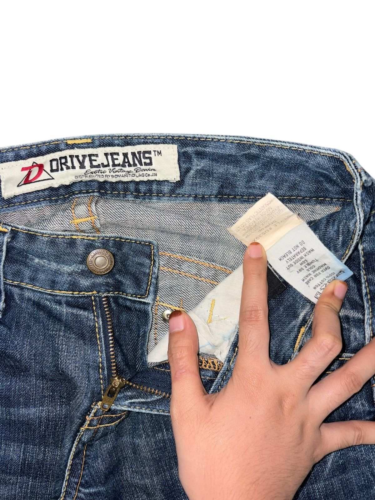 Hysteric Glamour Vintage Japanese Brand Distress Low Rise Flare Jeans Size 26" / US 2 / IT 38 - 5 Thumbnail