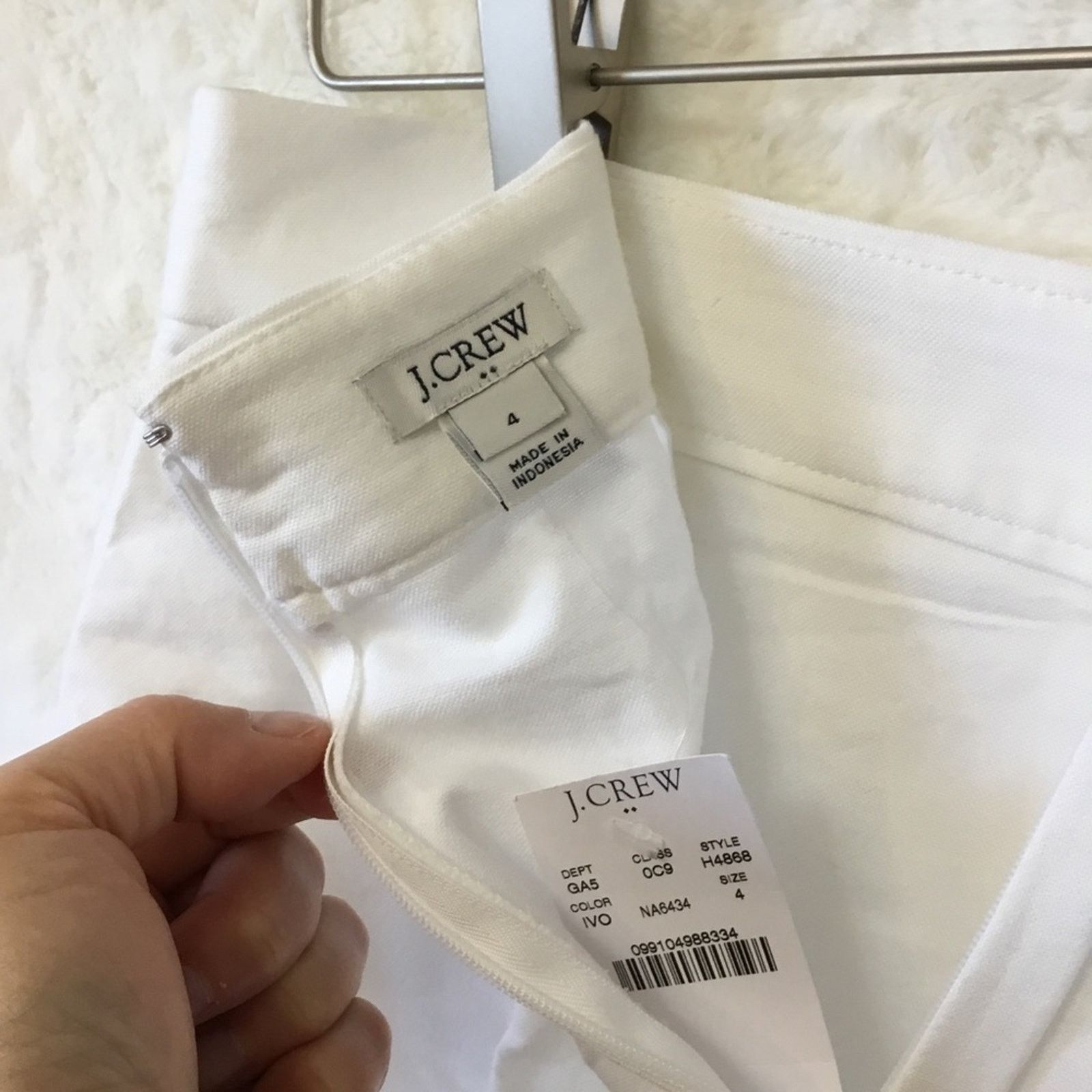 J.Crew J, Crew White Wrap Ruffle Tulip Skirt Size 27" / US 4 / IT 40 - 3 Thumbnail