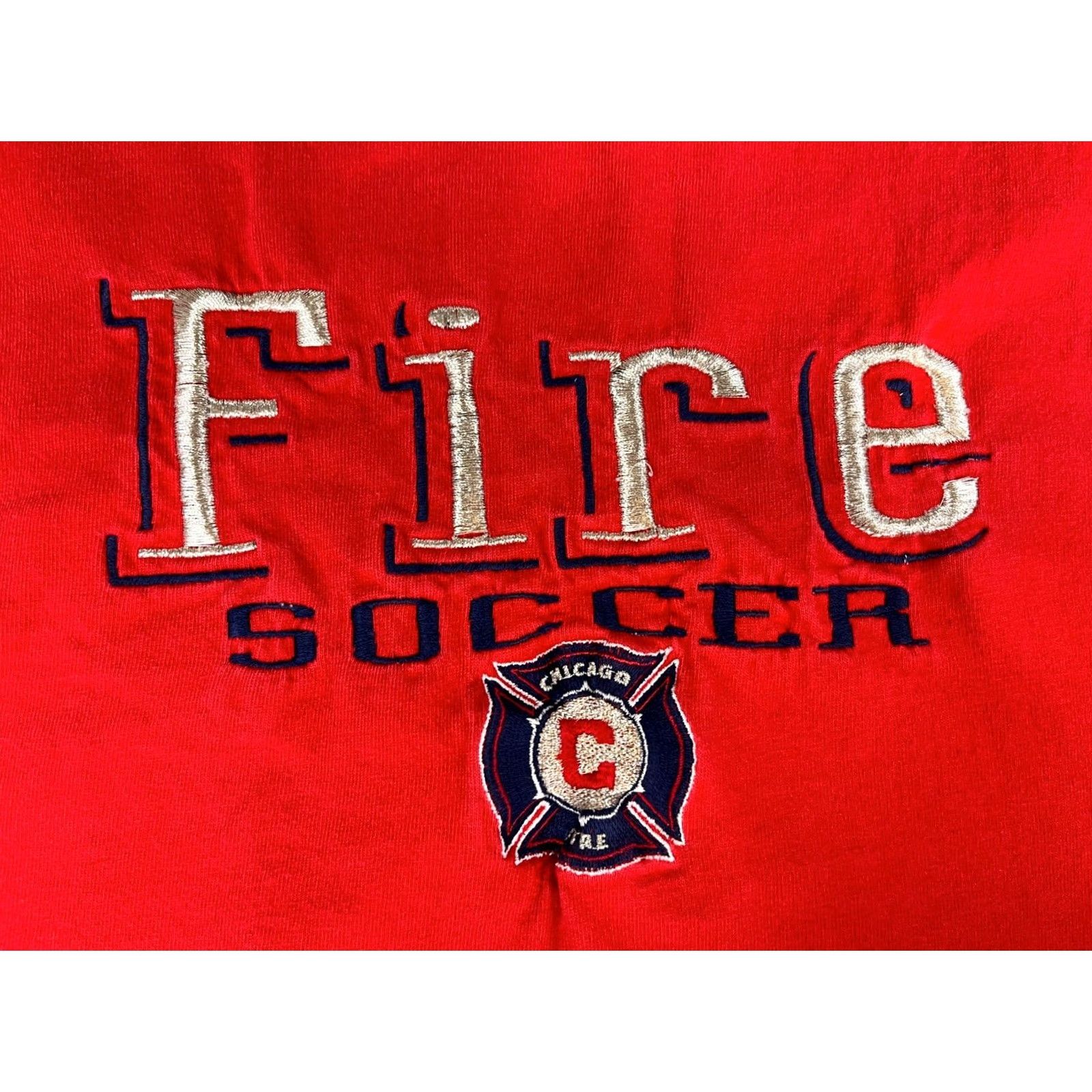 Pro Player VINTAGE Chicago Fire Soccer Pro Player T-Shirt Mens M Red Embroidered USA 1990s Size US M / EU 48-50 / 2 - 4 Thumbnail