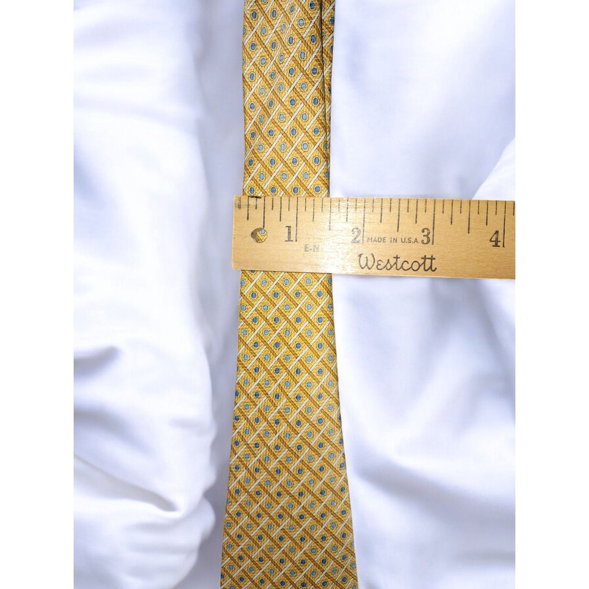 Other Keith Daniels 100% Polyester Tie – Handmade in China, Gold G Size ONE SIZE - 8 Thumbnail