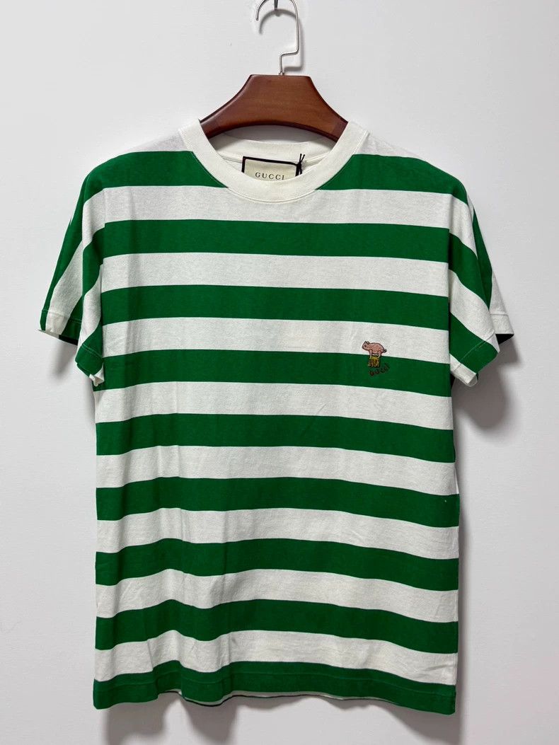 Gucci Gucci Piggy striped short-sleeved T-shirt 2503-Nextarrow Size US M / EU 48-50 / 2 - 1 Thumbnail