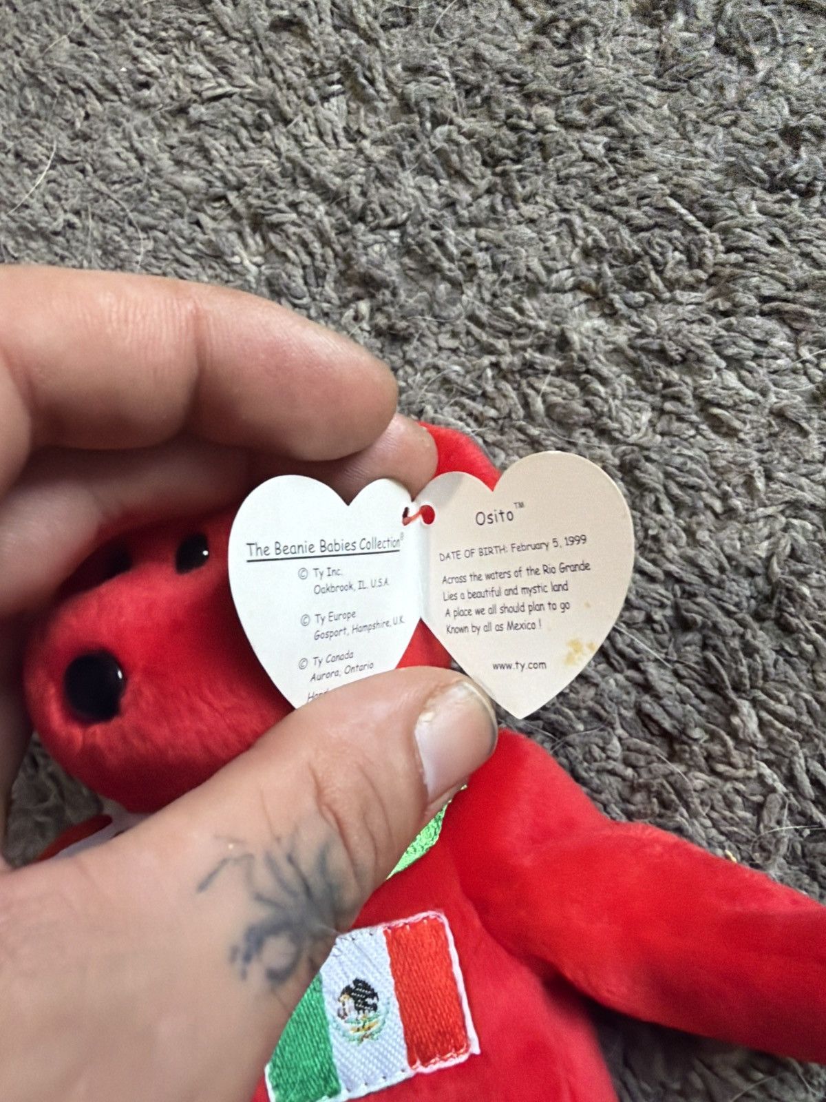 Vintage 1999 Ty Osito Beanie Baby Size ONE SIZE - 4 Thumbnail