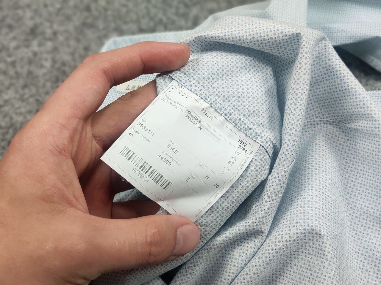 L.B.M. 1911 l.b.m. 1911 Design Light blue button-down long sleeves Shirt Size US M / EU 48-50 / 2 - 15 Thumbnail