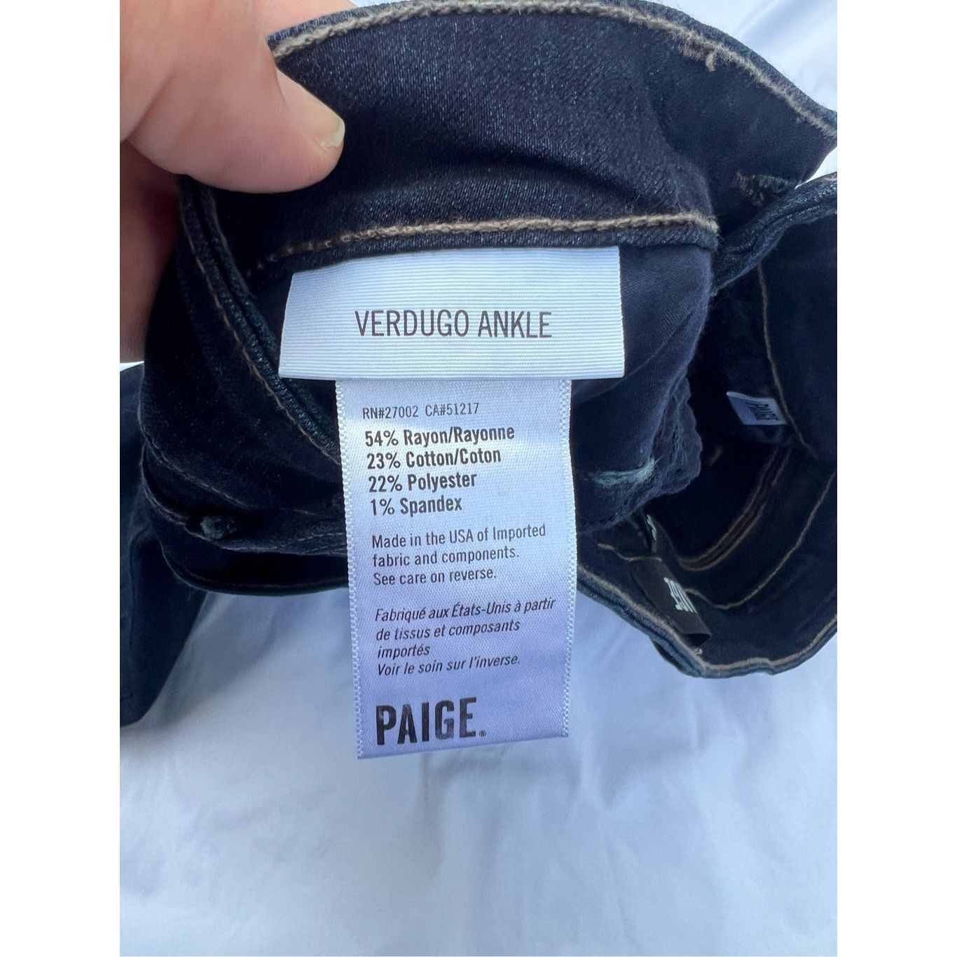 Paige Paige Verdugo Ankle Blue Jeans Woman’s Size 30 Size 30" / US 8 / IT 44 - 6 Thumbnail