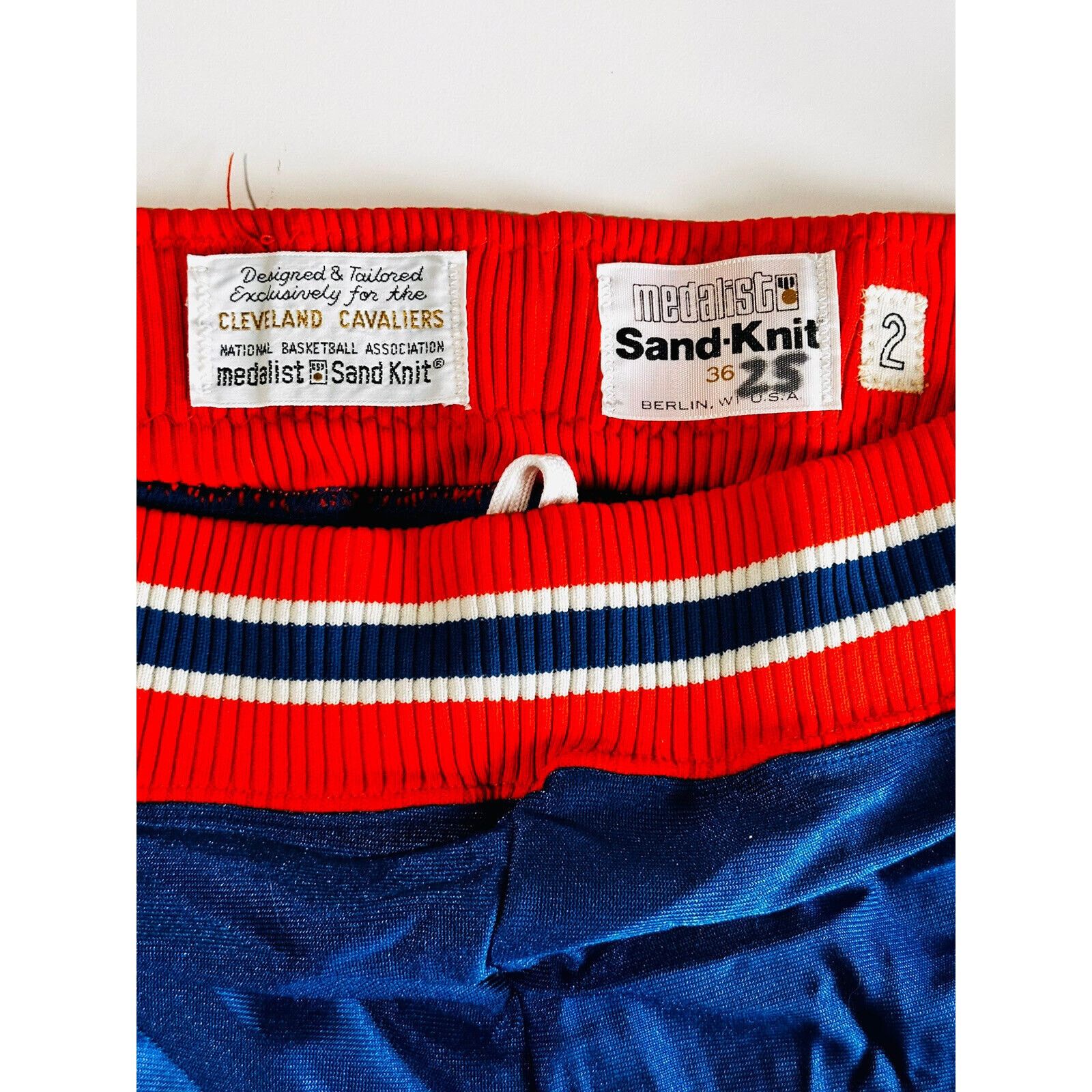 NBA Sand Knit Cleveland Cavs Pants Mark Price #25 Size 36 Size US 36 / EU 52 - 7 Thumbnail