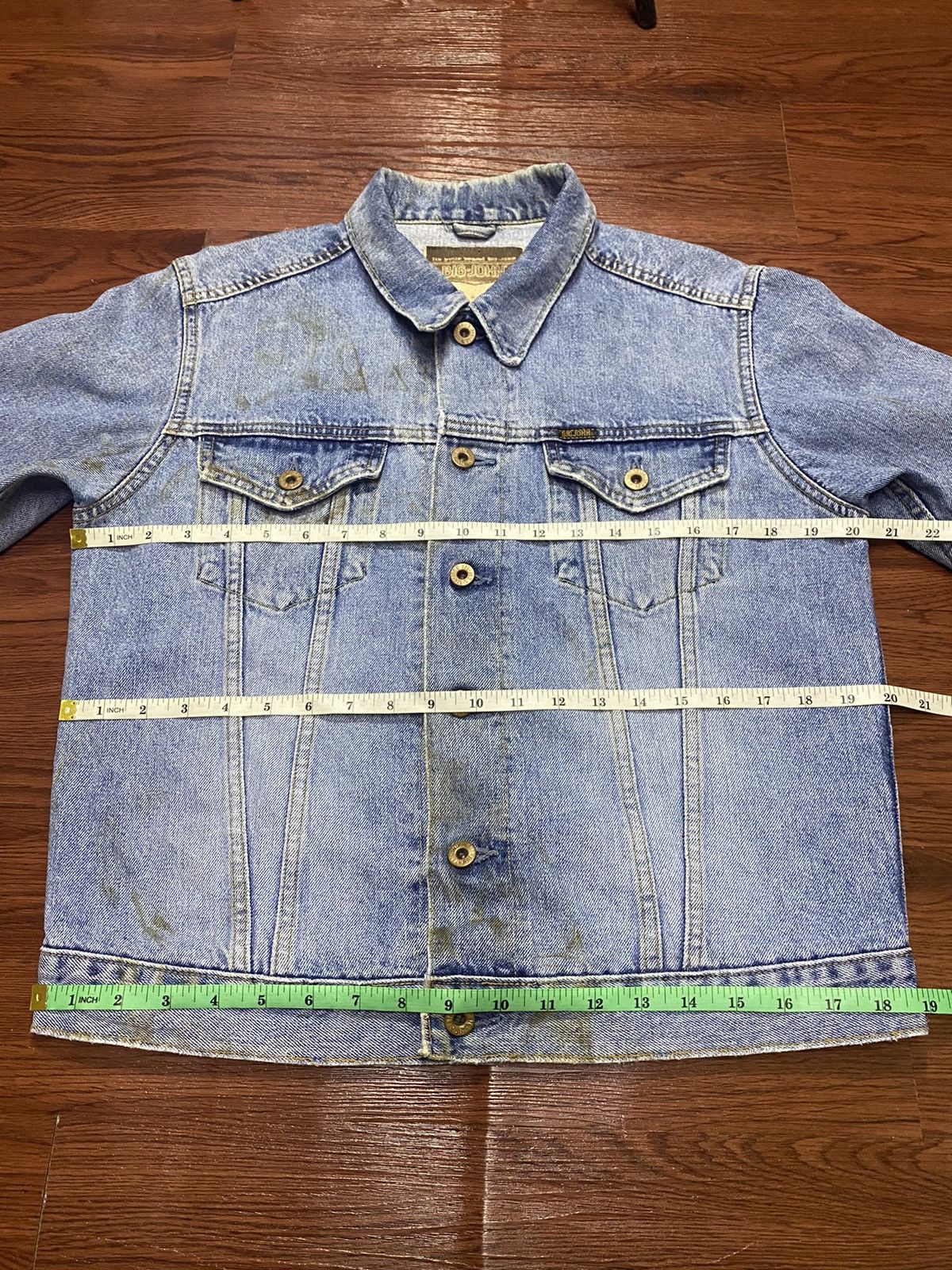 Big John Vintage Big John 1980s Selvedge Grunge Denim Jacket Jeans Size US S / EU 44-46 / 1 - 14 Thumbnail
