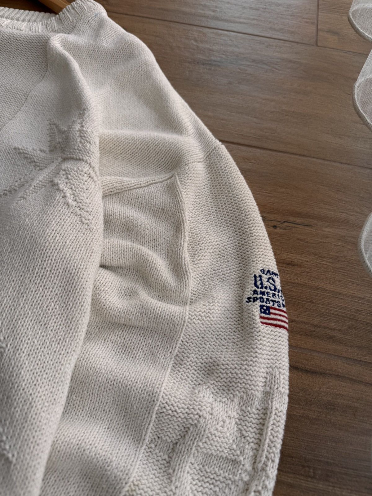 Gant × Vintage Vintage Gant USA Sea Pattern Anchor Fisherman Knitwear Sweat Size US XL / EU 56 / 4 - 9 Thumbnail