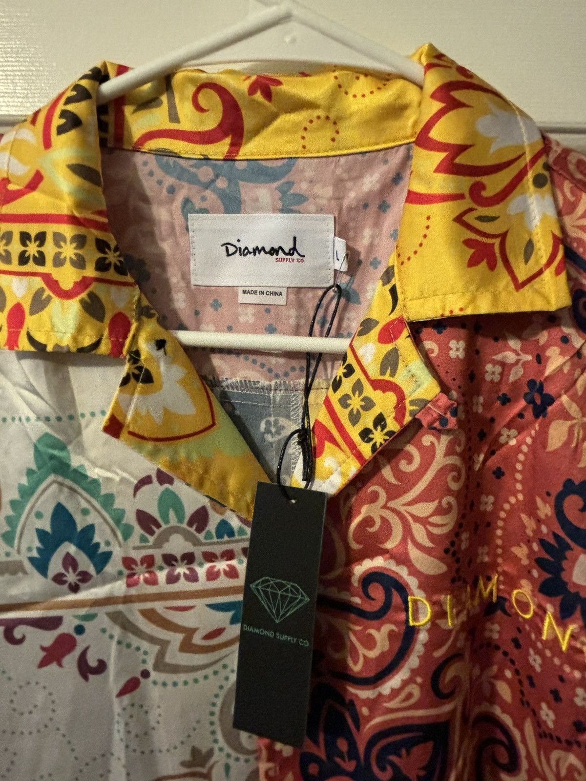 Diamond Supply Co. Diamond Supply Co Patchwork Paisley Woven Shirt Size US L / EU 52-54 / 3 - 3 Thumbnail