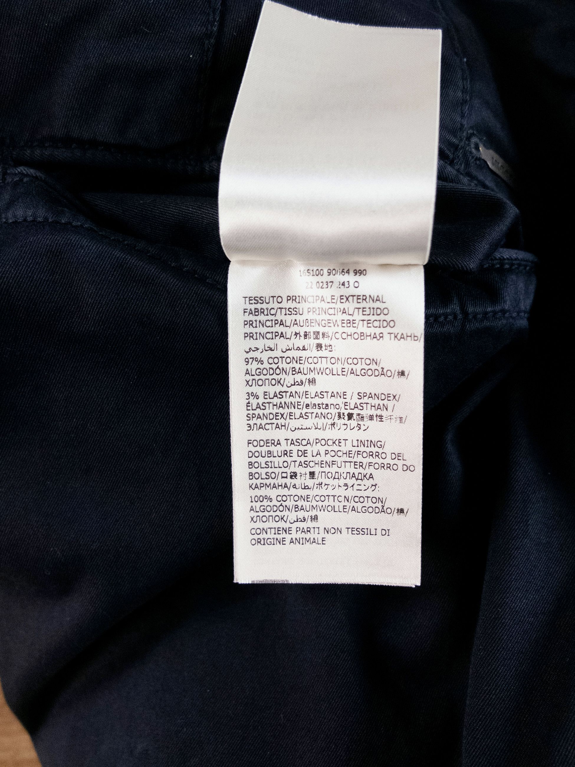 Incotex INCOTEX Slacks dark navy blue slim fit cotton chino pants 38 Size US 38 / EU 54 - 7 Thumbnail