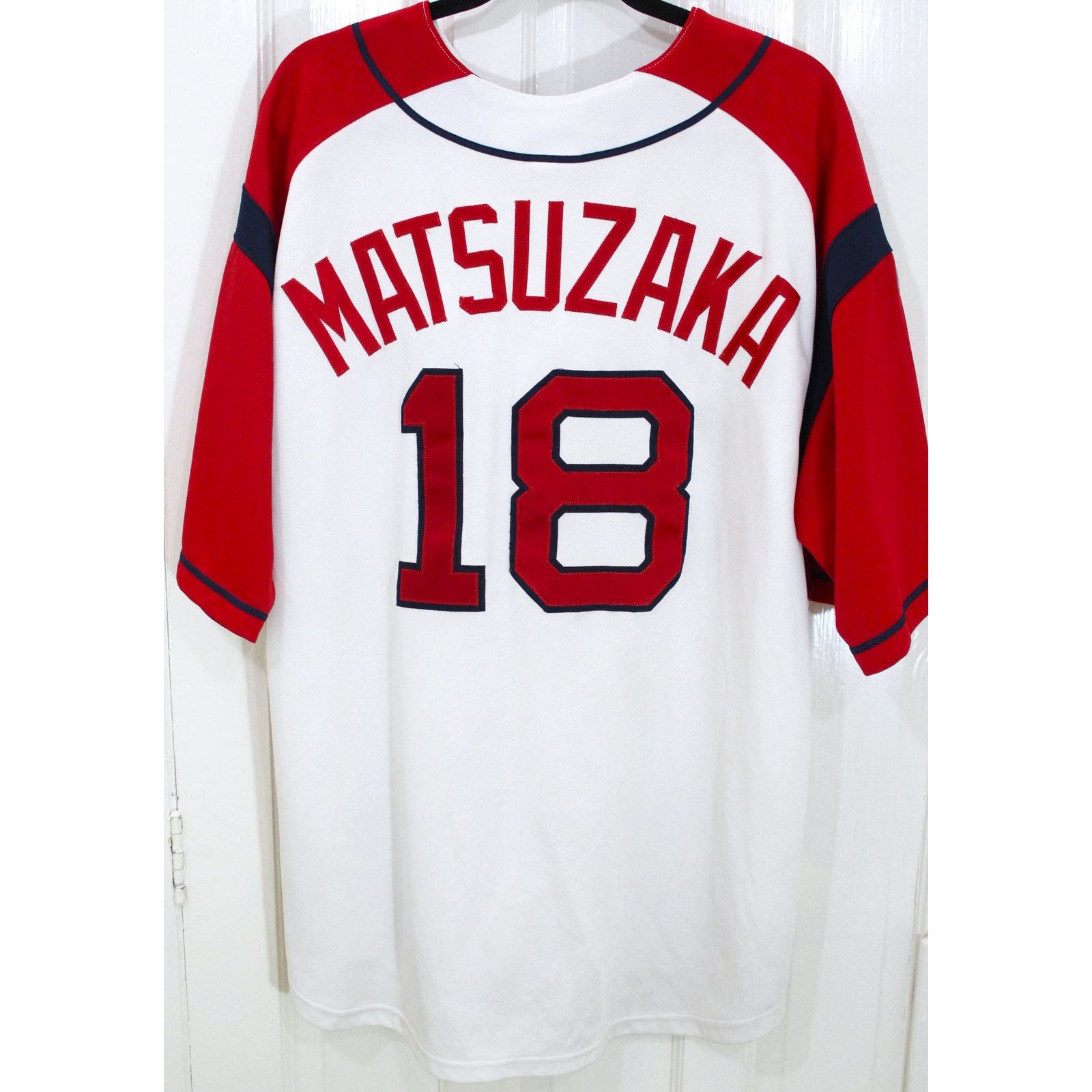 MLB × Majestic MATSUZAKA #18 Boston Red Sox 2000s Majestic jersey MLB vtg Size US XL / EU 56 / 4 - 11 Thumbnail