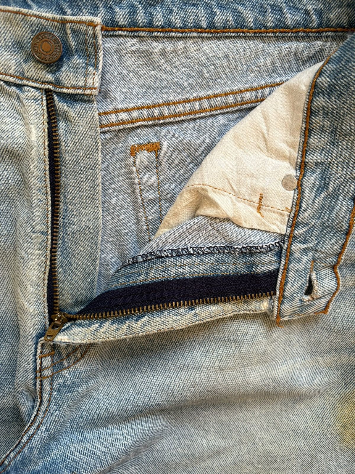 Levi's × Levi's Vintage Clothing Vintage 90s Levis 505 Mud Wash Distressed Loose Jeans Size US 29 - 9 Thumbnail