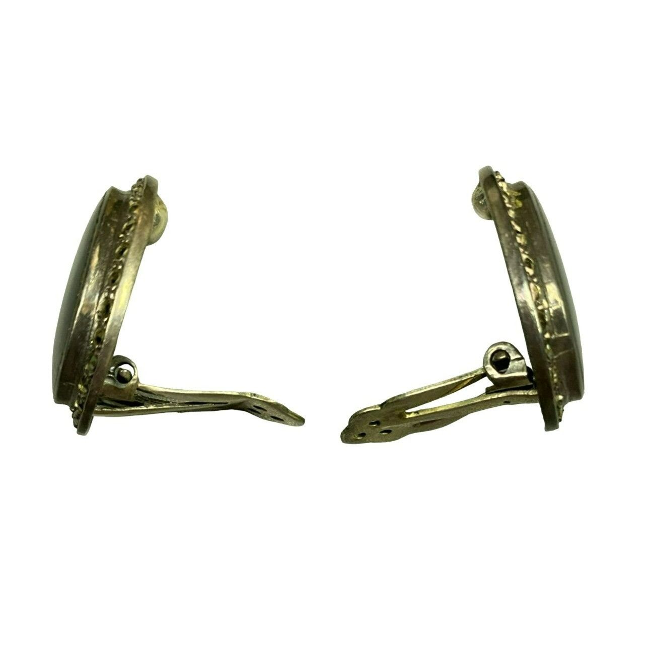 Other Vintage Onyx & Sterling Silver Brooch and Clip on Earring Se Size ONE SIZE - 7 Thumbnail