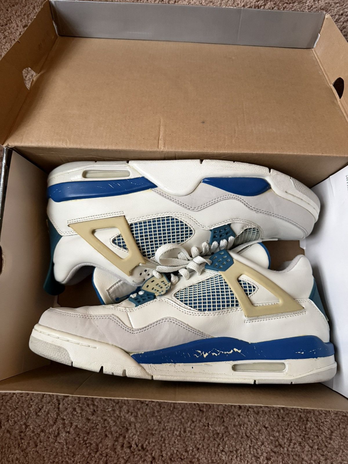 Jordan Brand 2006 Military Blue Jordan 4’s Size US 12 / EU 45 - 2 Thumbnail