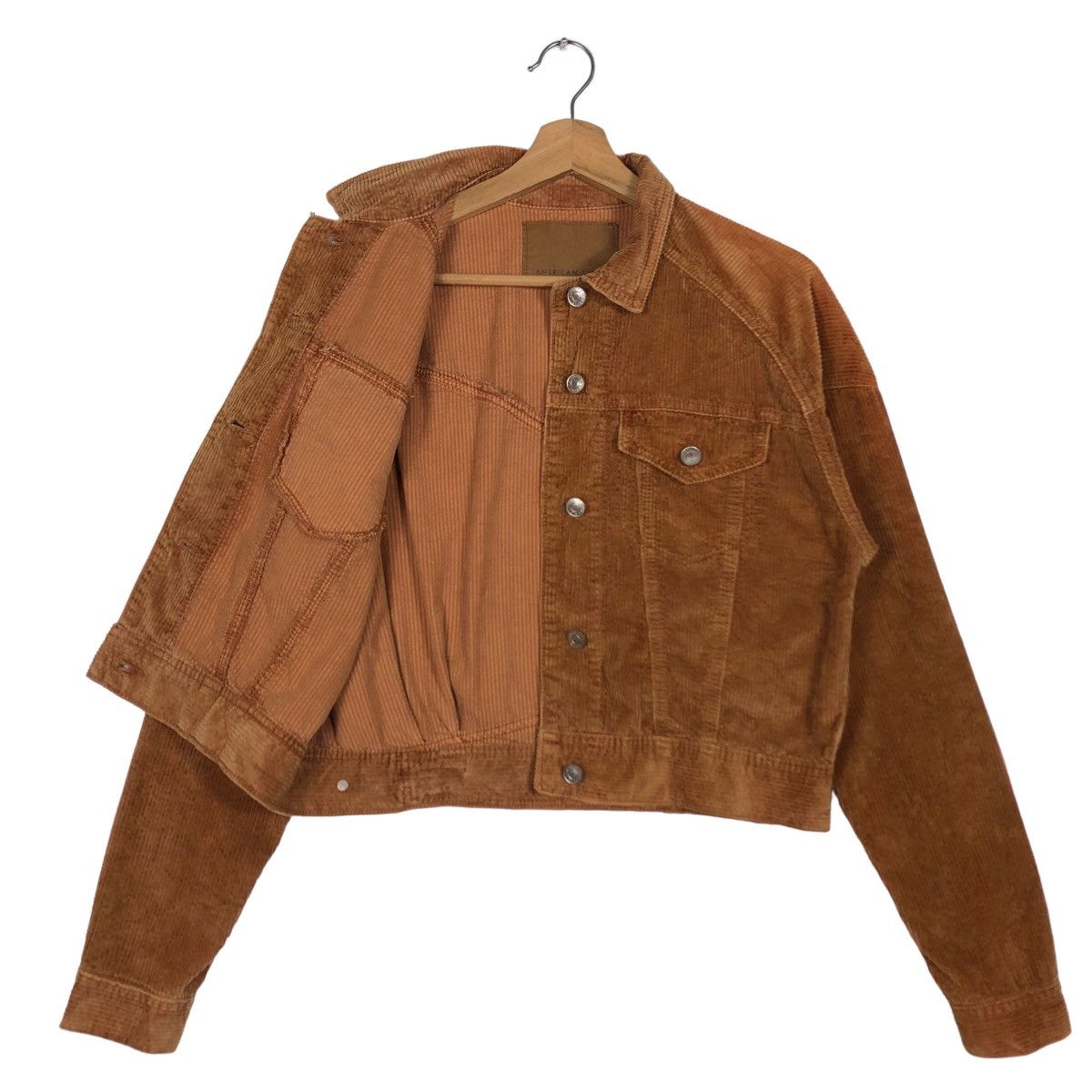 Japanese Brand 🔥American Holic Biker Corduroy Cropped Jacket Size US XS / EU 42 / 0 - 9 Thumbnail