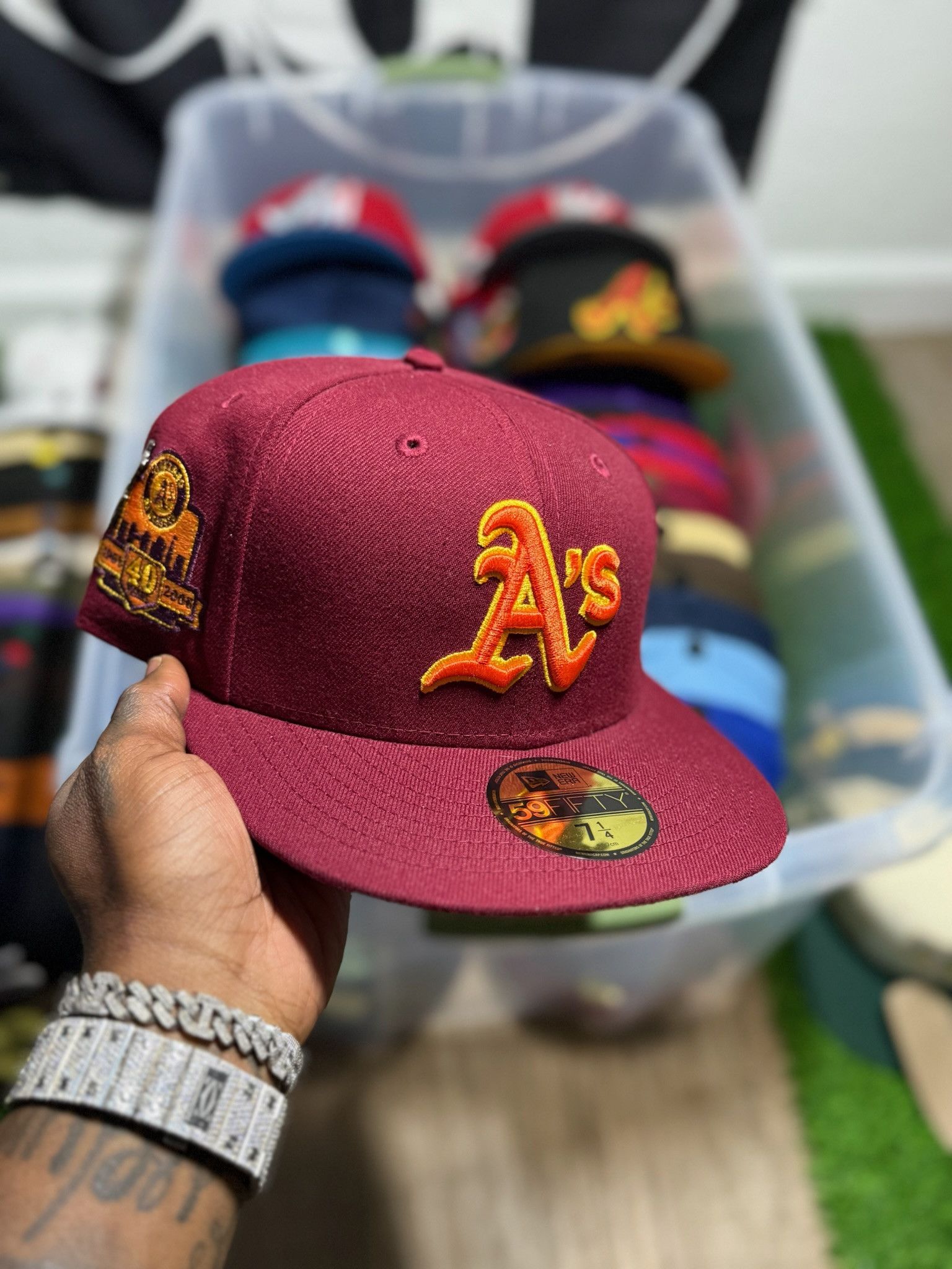 Hat Club × New Era 7 1/4 OAKLAND A's 40TH ANNIVERSARY SUNSET BLVD. Size ONE SIZE - 1 Thumbnail