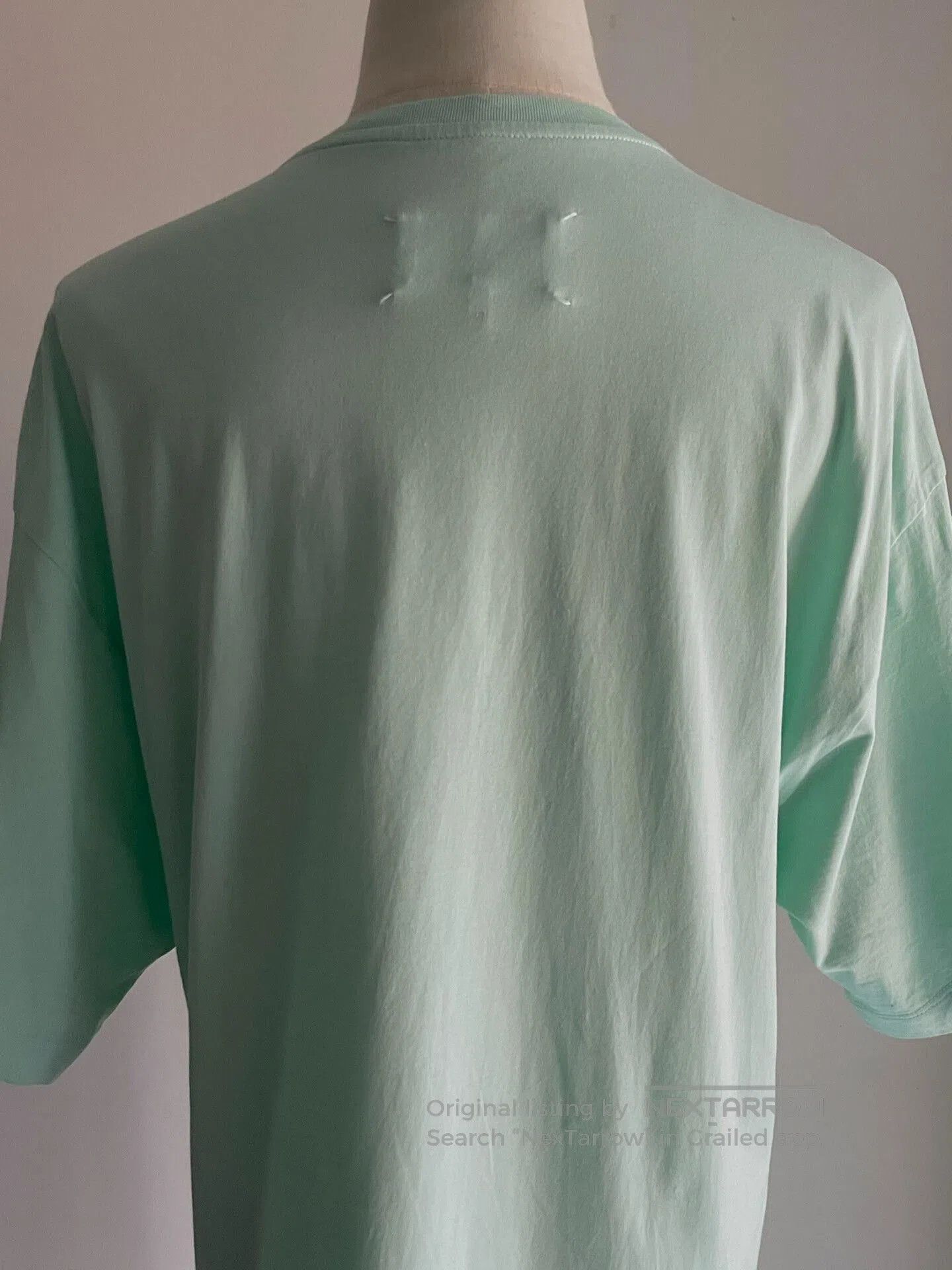 Maison Margiela asymmetrical short sleeve mint green top. Size S / US 4 / IT 40 - 6 Thumbnail