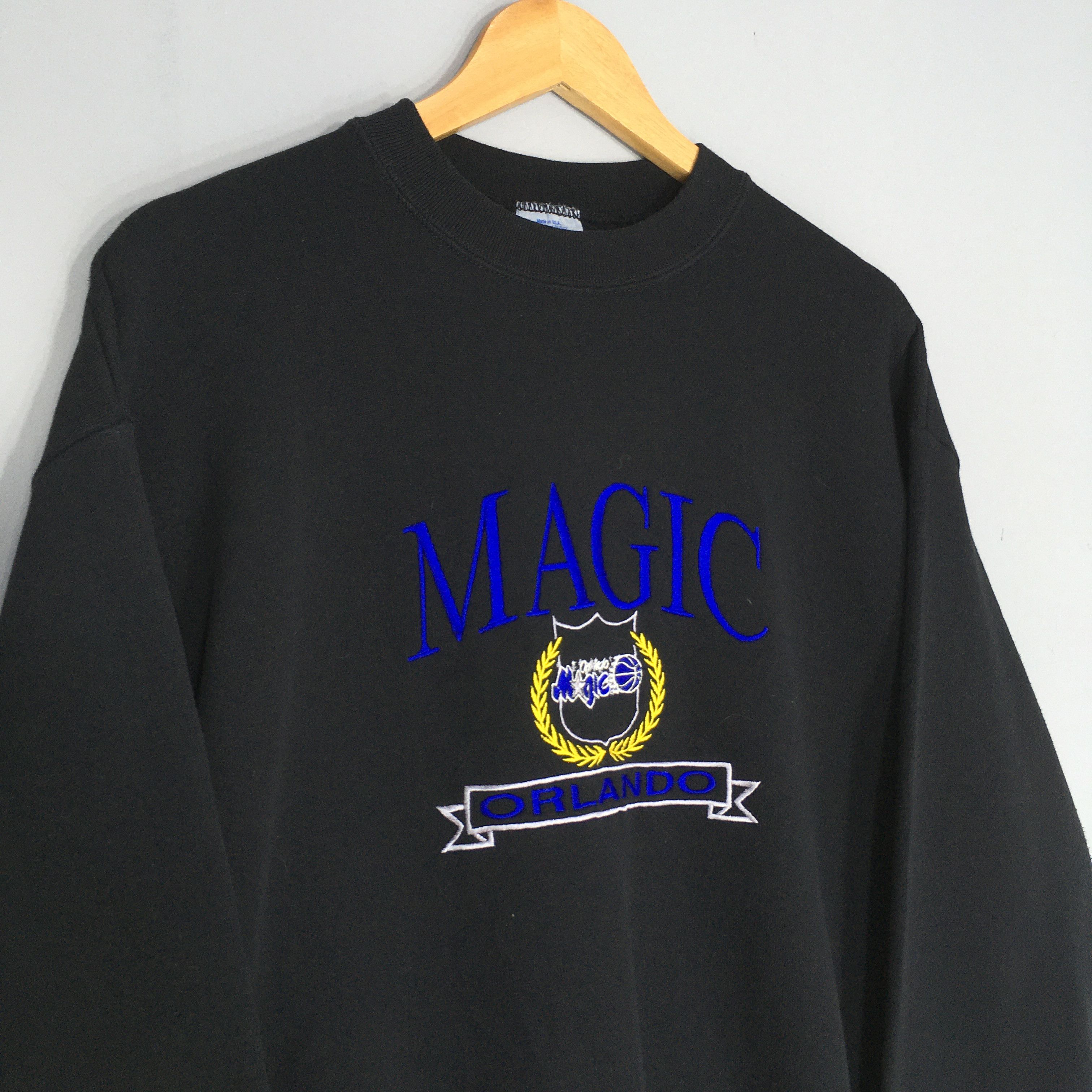 NBA × Vintage Vintage 90s Orlando Magic NBA Sweatshirt Medium Size US M / EU 48-50 / 2 - 3 Thumbnail