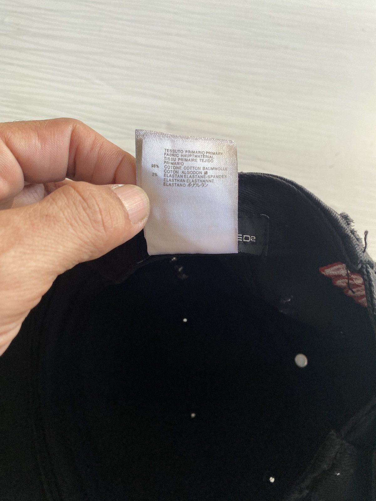 Dsquared2 Dsquared2 Distressed Fadded Cap Size ONE SIZE - 10 Thumbnail