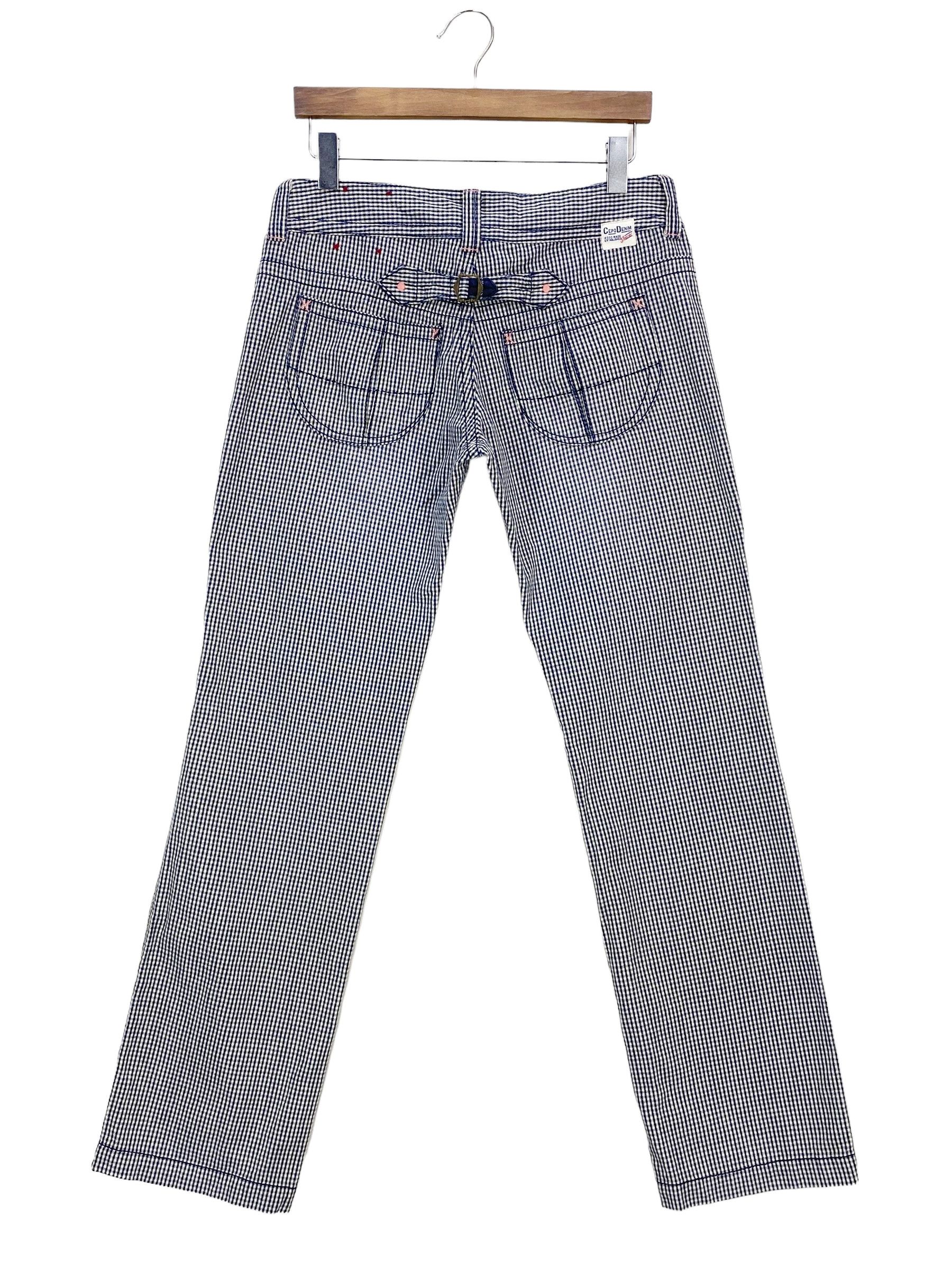 Japanese Brand Vintage Cepo Hickory Buckle Back Pants Japanese Workwear 90s Size US 28 / EU 44 - 1 Thumbnail