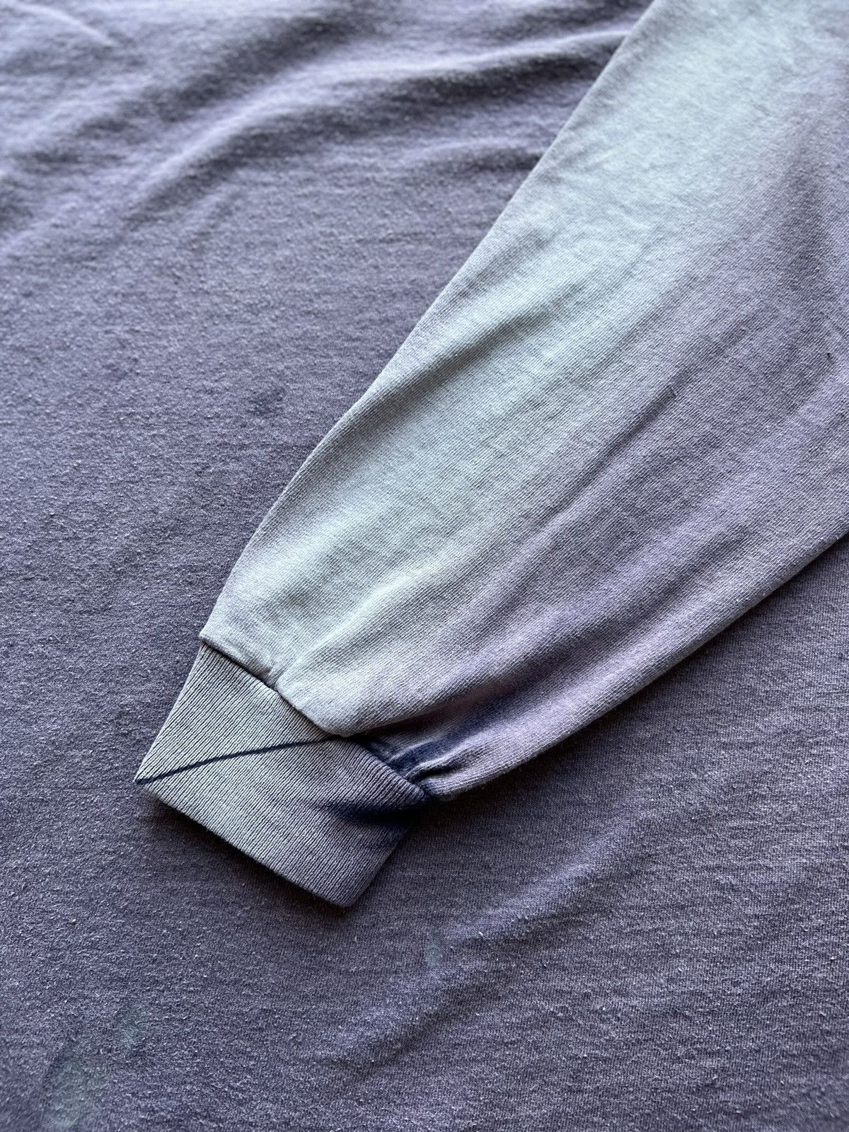Vintage Sunfaded Plum Long Sleeve Tee — Vintage 1990s Size US L / EU 52-54 / 3 - 6 Thumbnail