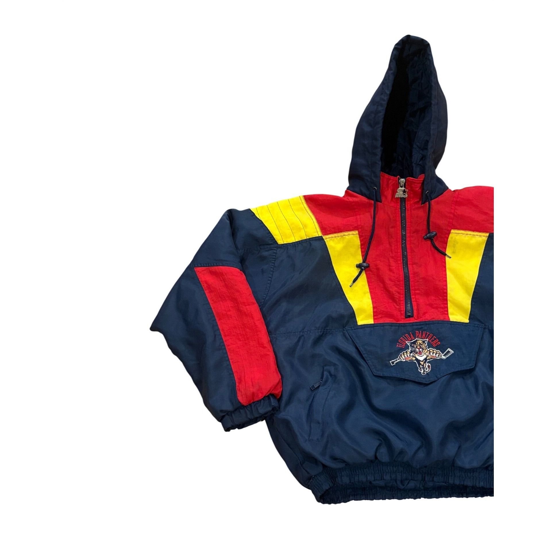 Starter Vintage 90s Starter Florida Panthers NHL Hockey Hooded Puffe Size US M / EU 48-50 / 2 - 3 Thumbnail
