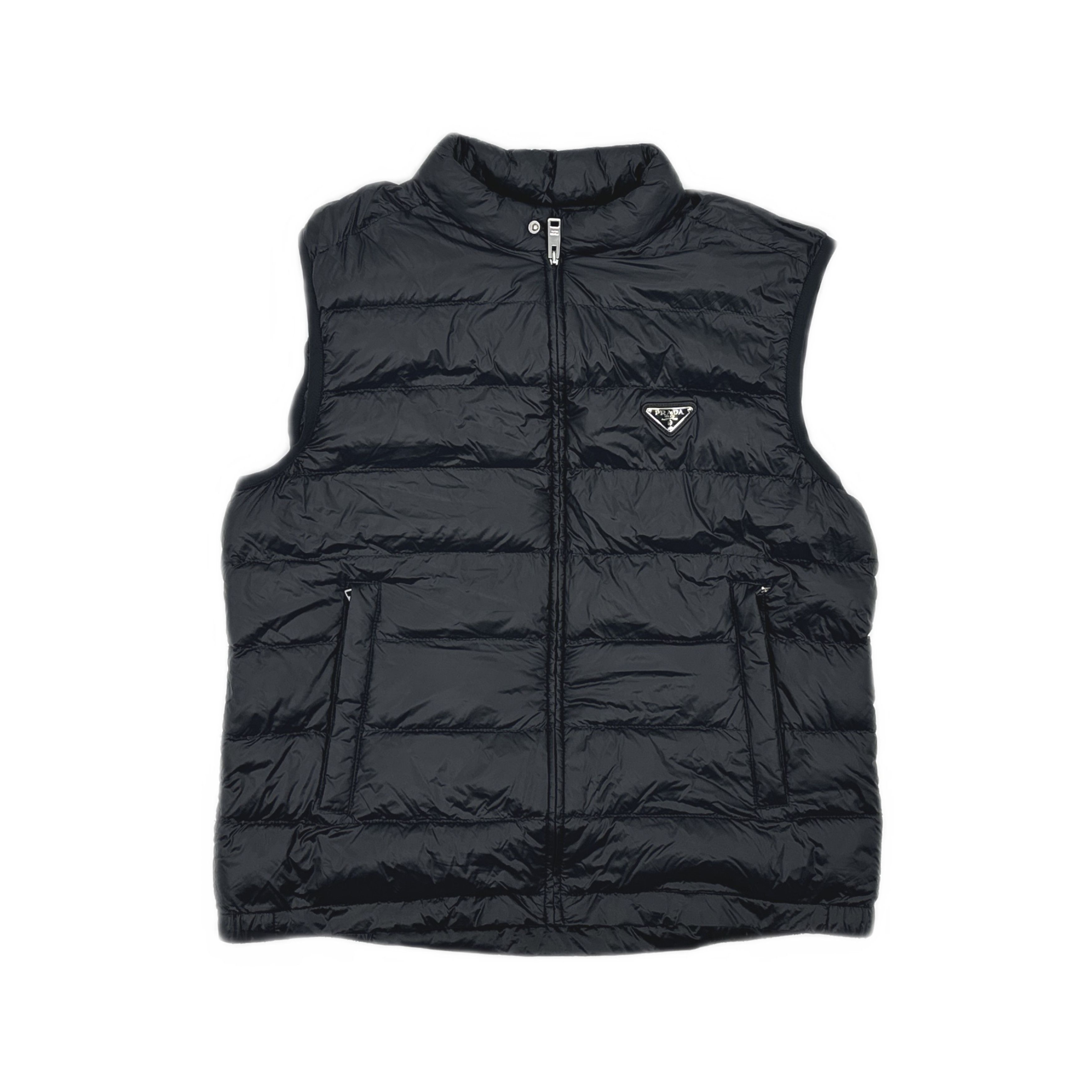 Prada Prada Logo Puffer Vest Size 54 Size US L / EU 52-54 / 3 - 1 Thumbnail
