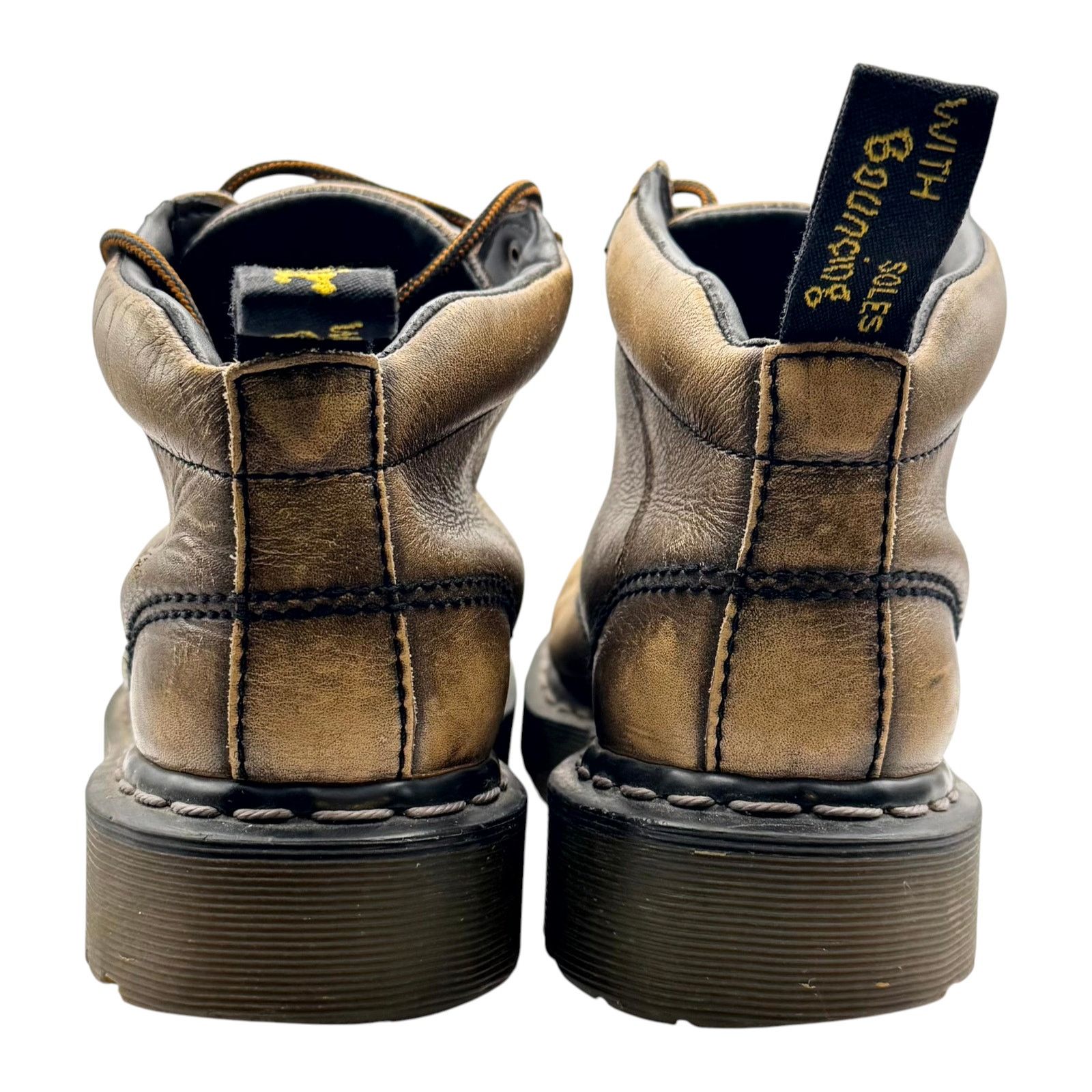 Dr. Martens Dr Martens Work Boots Leather Distressed Brown Grunge 8 Size US 8 / EU 41 - 8 Thumbnail