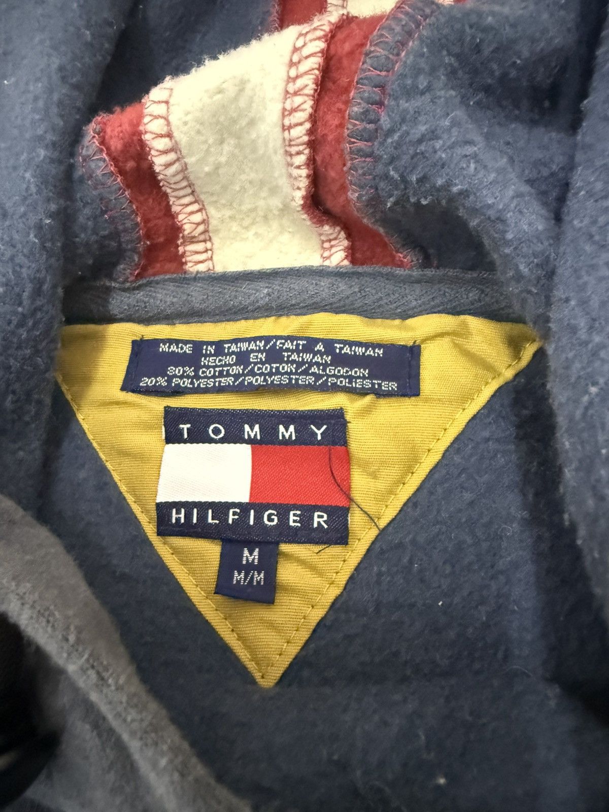 Tommy Hilfiger 🔥 90's Rare Tommy Hilfiger Embroided Backhit Logo Hoodie - M Size US L / EU 52-54 / 3 - 10 Thumbnail