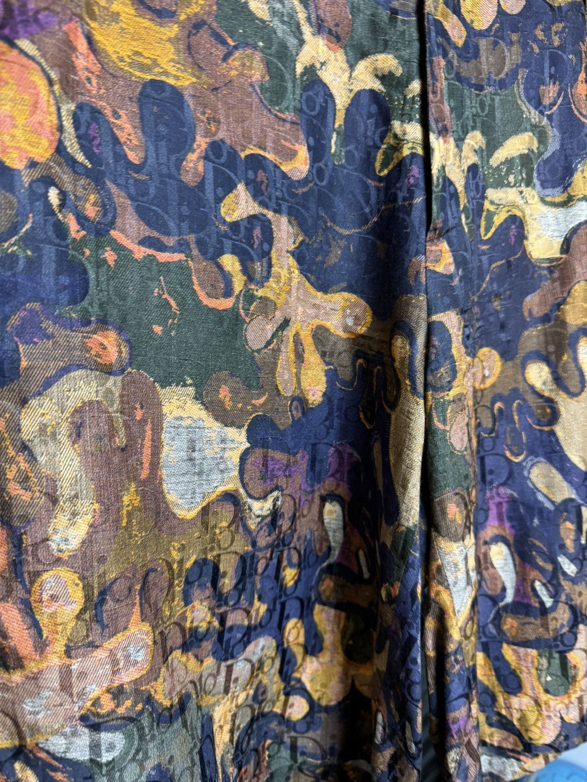Dior Dior x Peter Doig Runway Monogram Oblique Silk Shorts - 52 Size US 36 / EU 52 - 3 Thumbnail