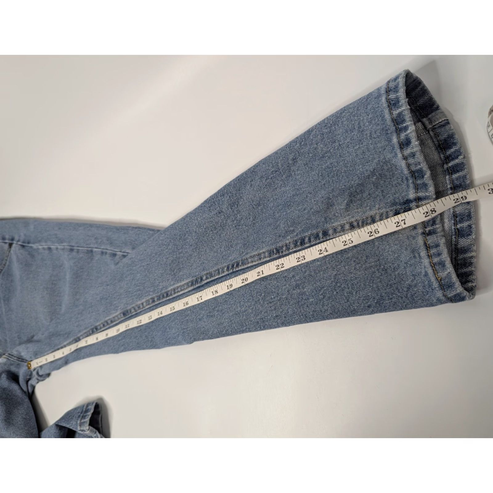 Wrangler VINTAGE Wrangler Jeans Mens 36x29 Denim Blue Straight Leg 5-Pocket Regular Fit Zipper Fly Belt Loops Cotton Spandex Denim 1096FXVDB Size US 36 / EU 52 - 5 Thumbnail