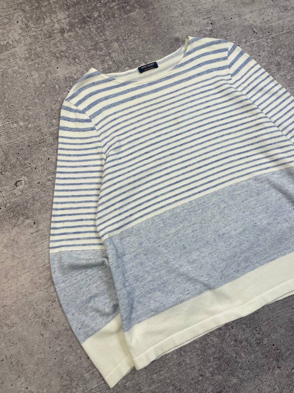 Saint James Vintage Saint James Stripped Long Sleeve Sweater Asap Rocky Size US M / EU 48-50 / 2 - 2 Thumbnail