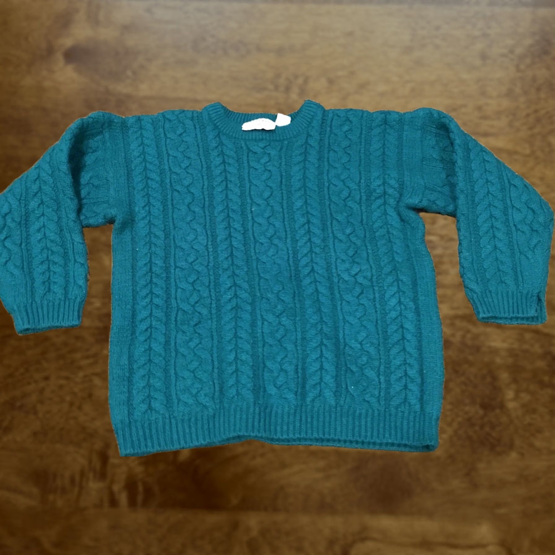 Vintage VTG Autograph American Clothing Sweater Cardigan Womens L Green Acrylic Heavyweight Knit Long Sleeve Collared Fall Winter Size L / US 10 / IT 46 - 1 Thumbnail