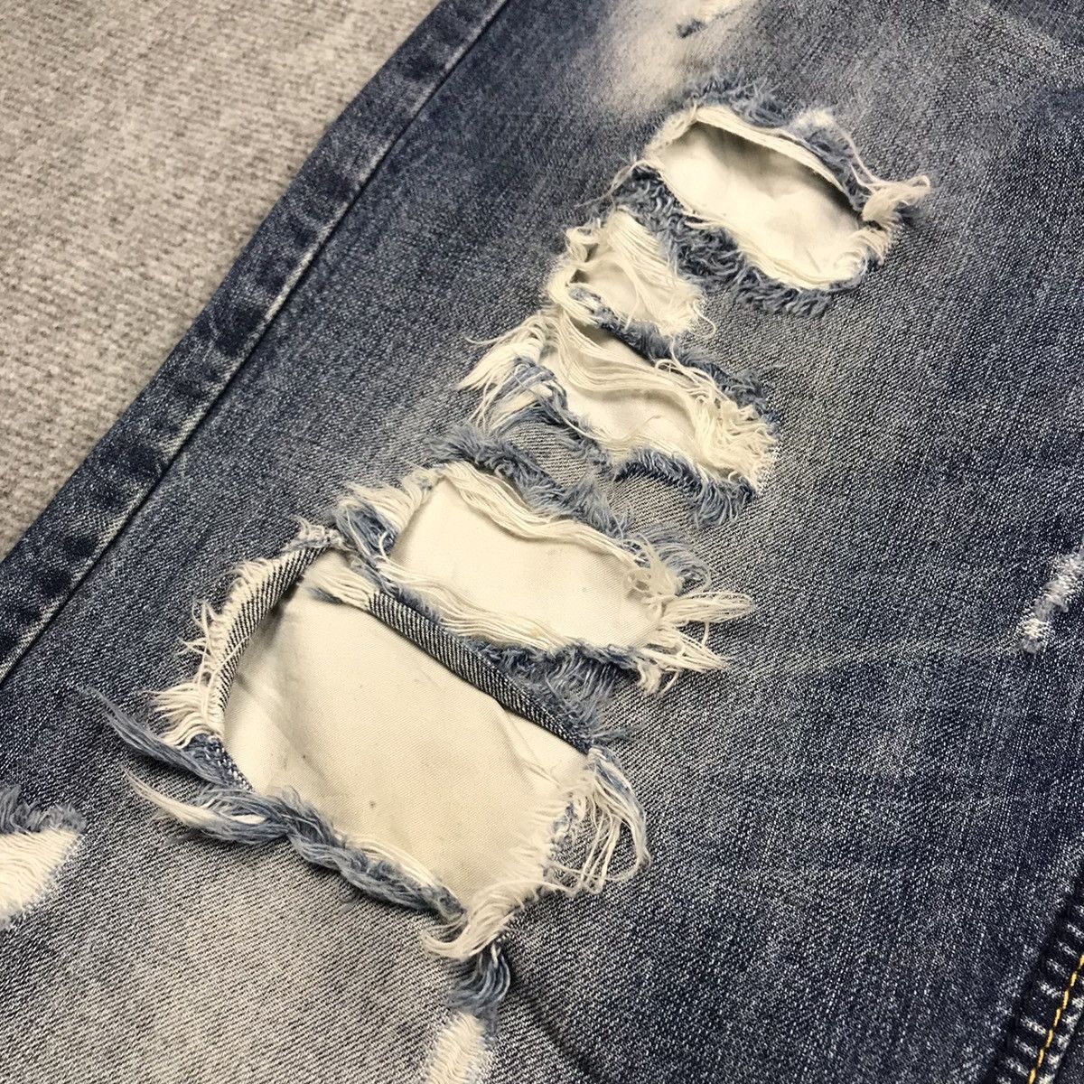 Japanese Brand × Replay RAPLAY DISTRESSED FADED DENIM PANTS Size US 36 / EU 52 - 5 Thumbnail